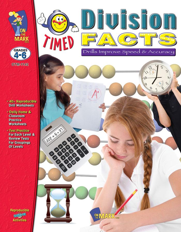 Timed Division Drill Facts Grades 4-6