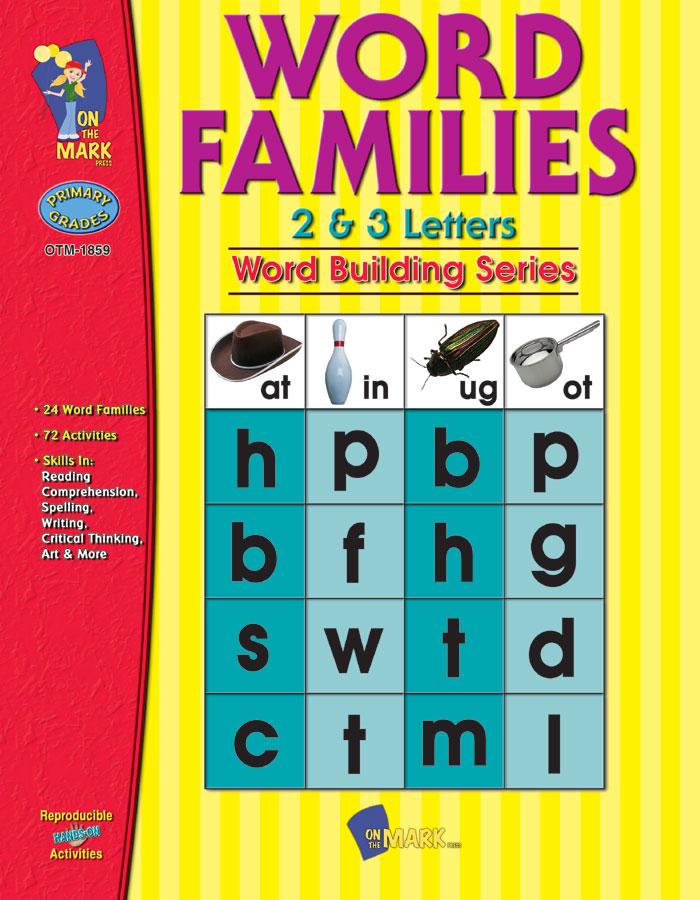 Word Families 2 & 3 Letters Grades 1-3