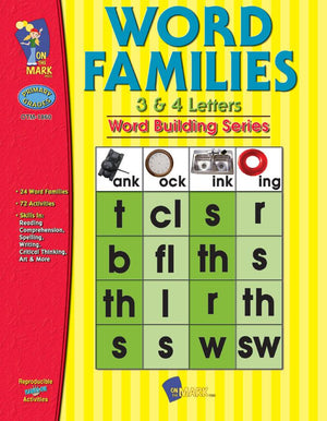 Word Families 3 & 4 Letters Grades 1-3