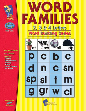 Word Families 2, 3 & 4 Letters Big Book Grades 1-3