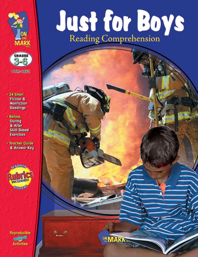 Just for Boys Grades 3-6 Fiction & Nonfiction Reading Comprehension