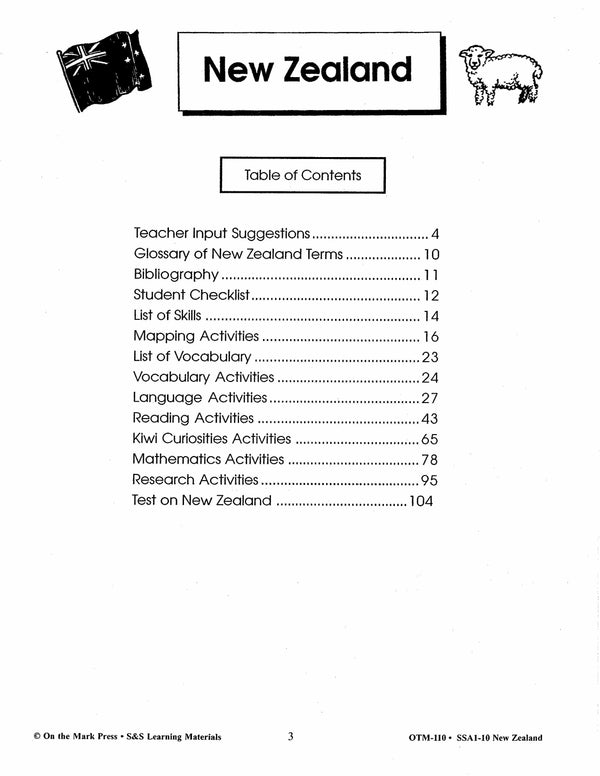 New Zealand Grades 4-8
