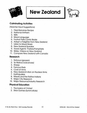 New Zealand Grades 4-8
