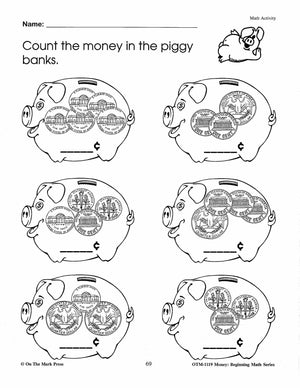 Money: Beginning Math Using American Currency Grades 1-3