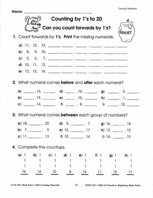 Numbers Activities with Real World Applications! - Beginning Math Series Grades 1-3