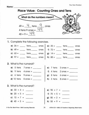 Numbers Activities with Real World Applications! - Beginning Math Series Grades 1-3