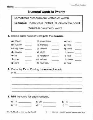 Numbers Activities with Real World Applications! - Beginning Math Series Grades 1-3