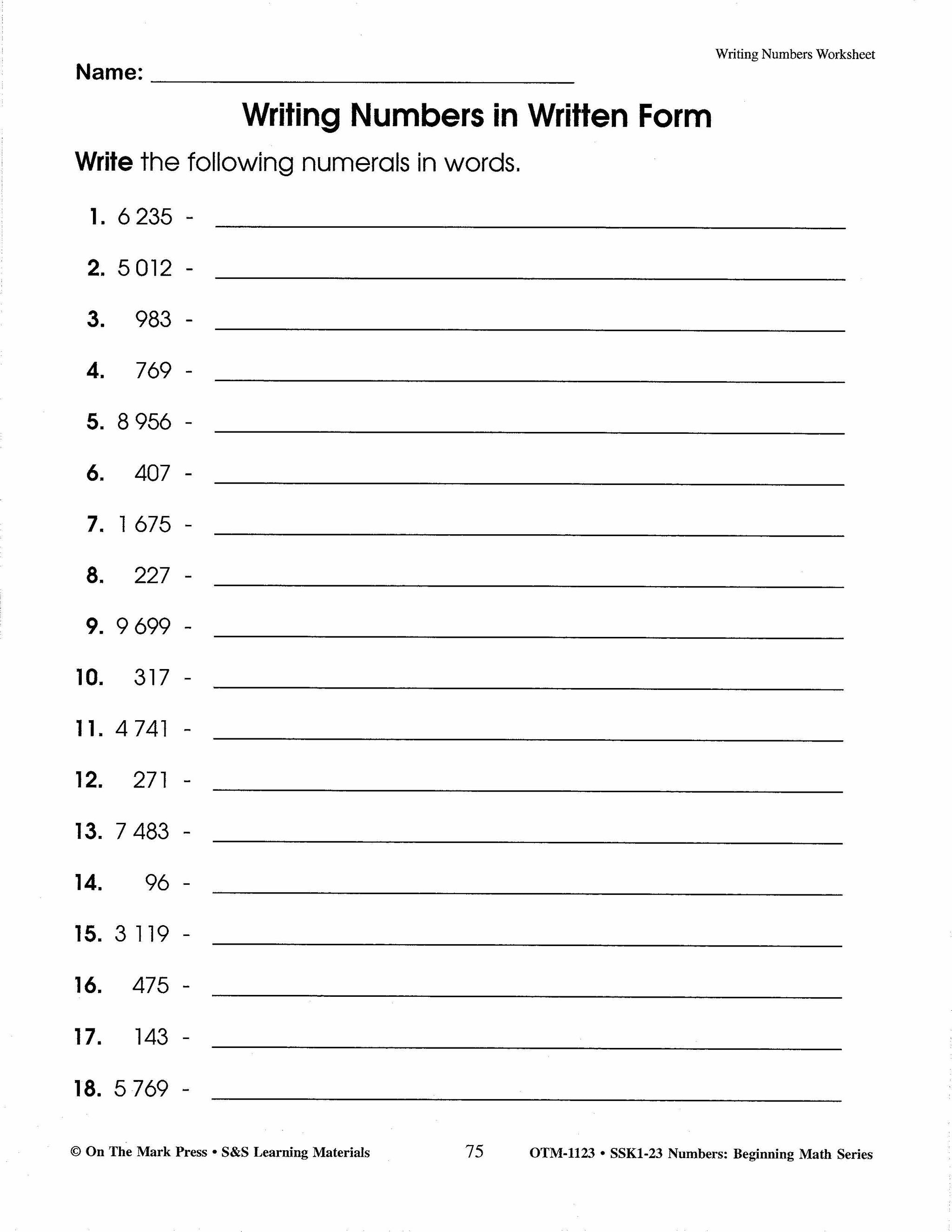 Numbers Activities with Real World Applications! - Beginning Math Series Grades 1-3