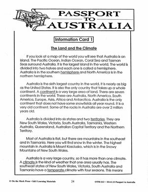 Passport to Australia Grades 4-5