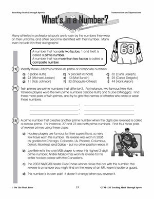 Teaching Math Through Sports (US Version) Grades 5-8