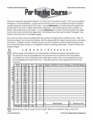 Teaching Math Through Sports (US Version) Grades 5-8