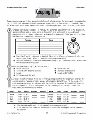 Teaching Math Through Sports (US Version) Grades 5-8