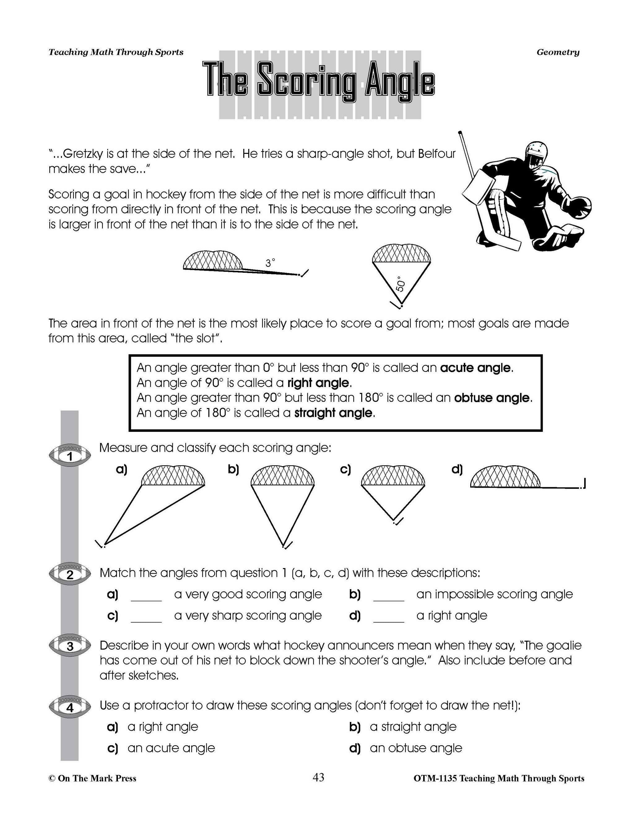 Teaching Math Through Sports (US Version) Grades 5-8