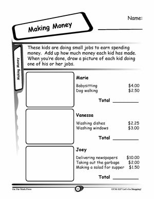 Let's Go Shopping with US Currency using real- life scenarios Grades K-3