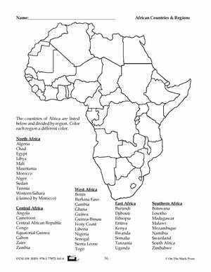 Outline Maps of the World Grades 1-8