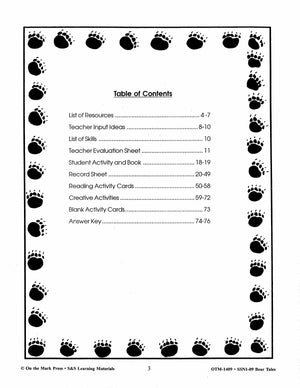 Bear Tales in Literature Grades 2-4