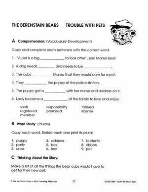 Bear Tales in Literature Grades 2-4