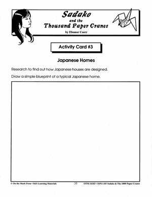 Sadako & the Thousand Paper Cranes, by Eleanor Coerr Lit Link Grades 4-6