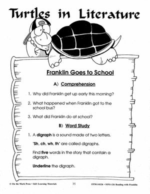 Reading with Franklin the Turtle Author Study Grades 1-3