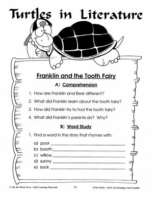 Reading with Franklin the Turtle Author Study Grades 1-3