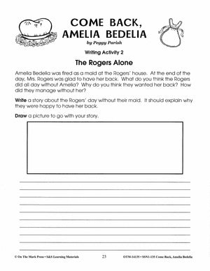 Come Back Amelia Bedelia: Lit Link/Novel Study Guide Gr. 1-3