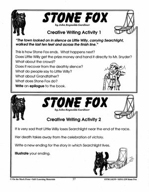 Stone Fox, by John Reynolds Gardiner Lit Link Grades 4-6