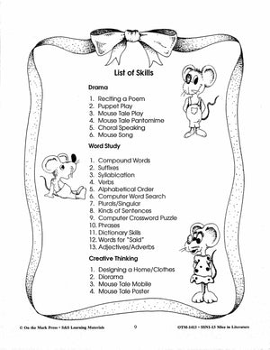 Mice in Literature Grades 3-5