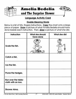 Amelia Bedelia and the Surprise Shower: Novel Study/Lit Link Guide Gr. 1-3