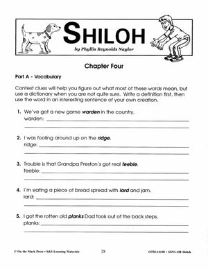 Shiloh, by Phyllis Reynolds Naylor Lit Link Grades 4-6