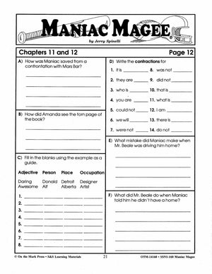 Maniac Magee, by Jerry Spinelli Lit Link Grades 4-6