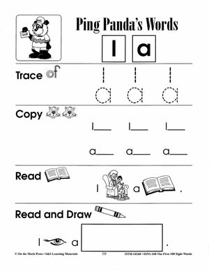 The First 100 Sight Words Practice Worksheets: Using the Dolch Word List Grade 1