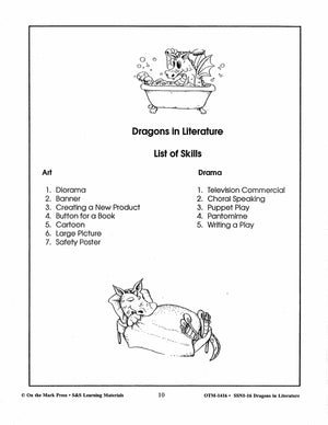 Dragons in Literature Grades 3-6 - Open-ended activities for any literature on dragons