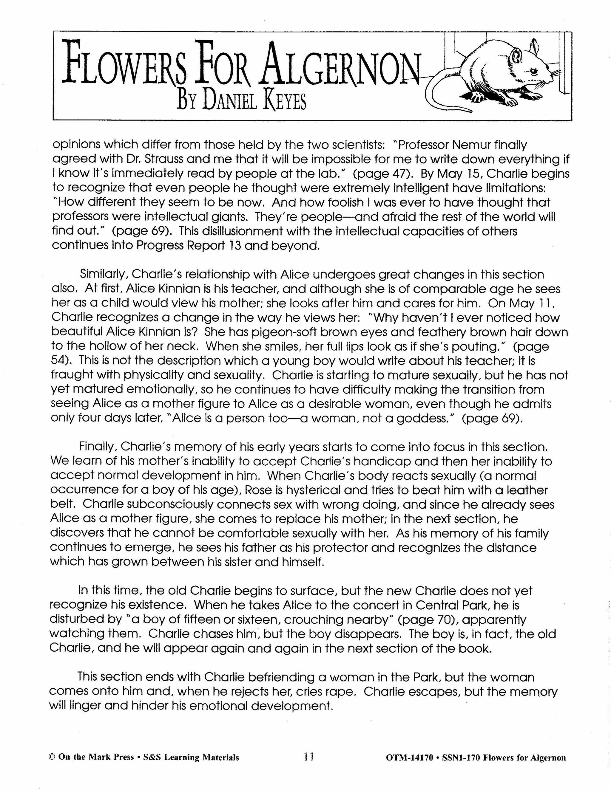 Flowers For Algernon Full Text Short Story Best Flower Site