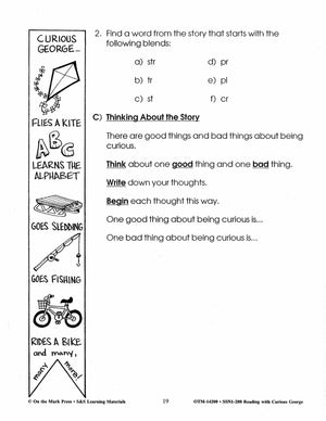 Reading with Curious George Author Study Grades 2-4