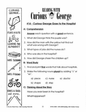 Reading with Curious George Author Study Grades 2-4