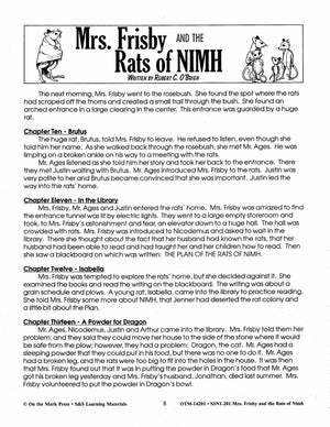 Mrs. Frisby & the Rats of Nimh, by Robert C. O'Brian Lit Link Grades 4-6