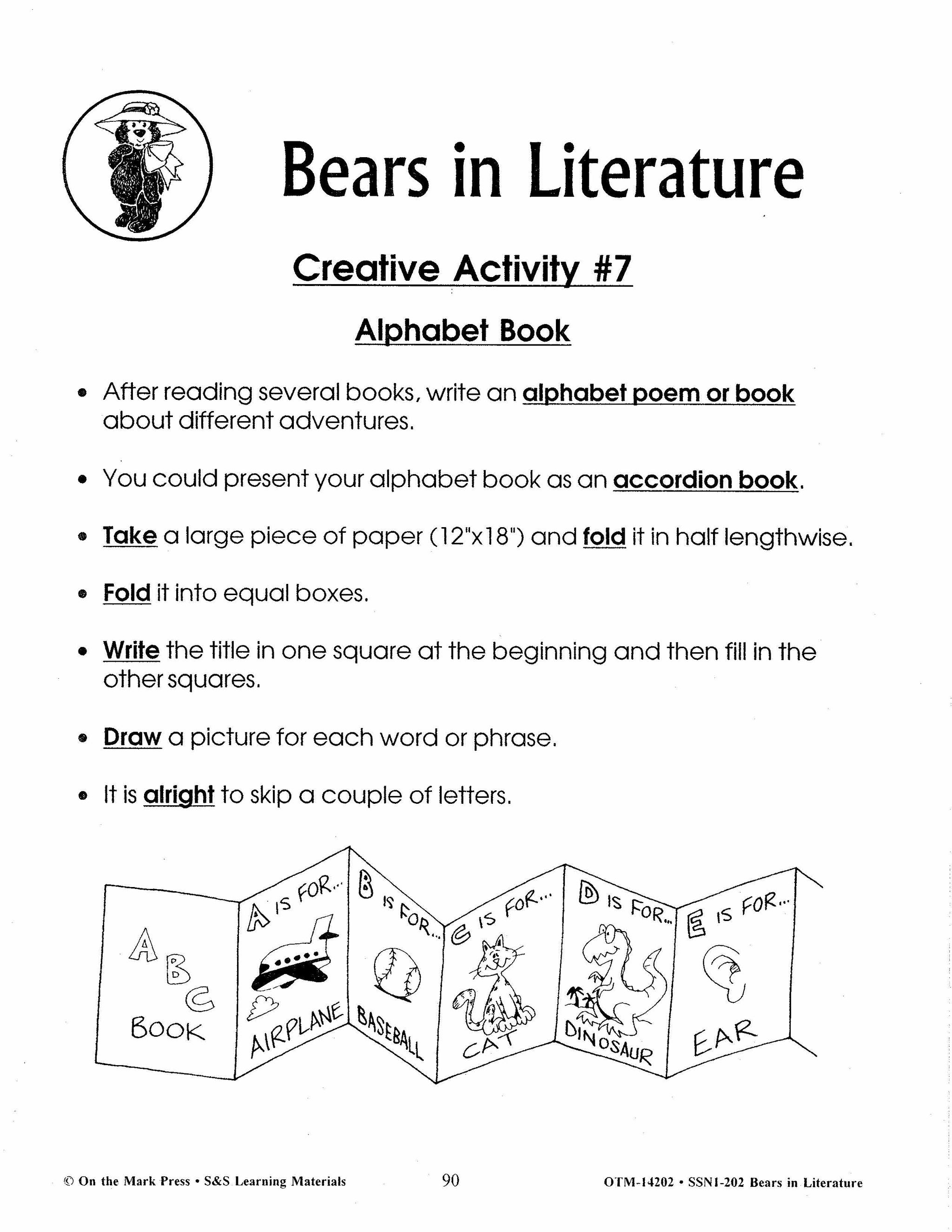 Bears in Literature - Corduroy, Beady Bear, Bearymore and more! Grades 1-3