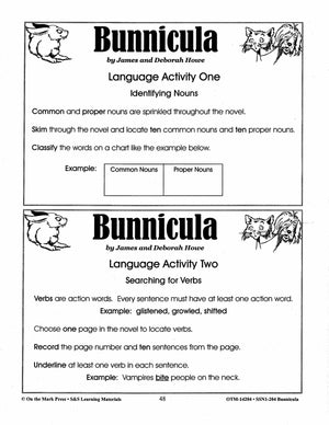 Bunnicula, by D. Howe Lit Link Grades 4-6