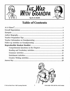 The War with Grandpa, by R.K. Smith Lit Link Grades 4-6