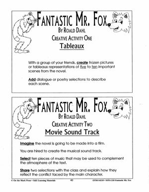 Fantastic Mr. Fox, by Roald Dahl Lit Link Grades 4-6