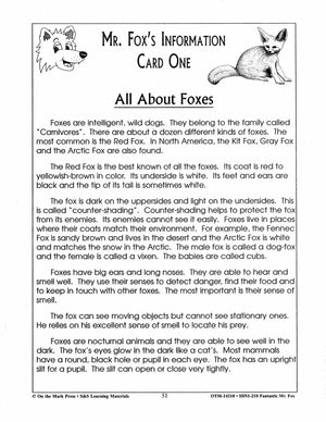 Fantastic Mr. Fox, by Roald Dahl Lit Link Grades 4-6