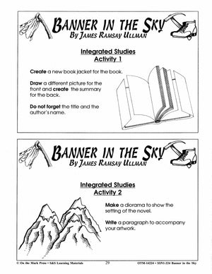 Banner in the Sky,  by James Ramsey Ullman Lit Link Grades 7-8