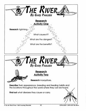 The River, by Gary Paulson Lit Link/Novel Study Grades 7-8