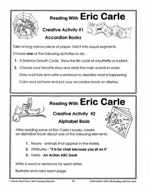 Eric Carle Author Study Grades 1-3