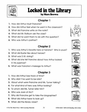 Reading with Arthur, by Marc Brown Author Study Grades 1-3