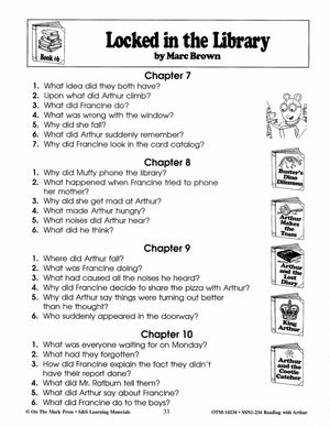 Reading with Arthur, by Marc Brown Author Study Grades 1-3