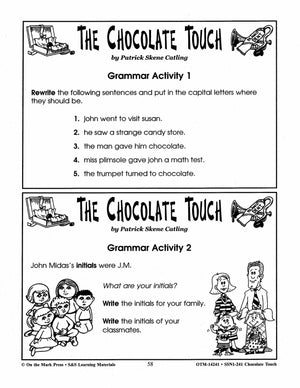 Chocolate Touch, by Patrick Skene Cating Lit Link Grades 4-6