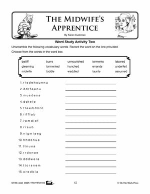 The Midwife's Apprentice, by Karen Cushman Lit Link Grades 4-6