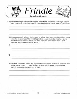 Frindle, by Andrew Clements Lit Link Grades 4-6