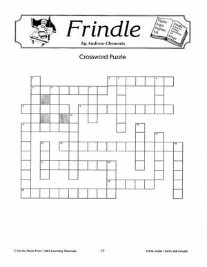 Frindle, by Andrew Clements Lit Link Grades 4-6